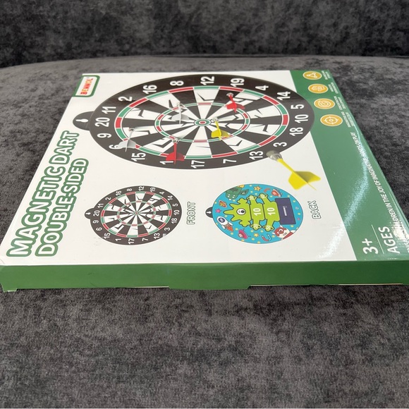 NIB Bennol 14 PCS Double-sided Magnetic Dart Board For Kids - Picture 2 of 12